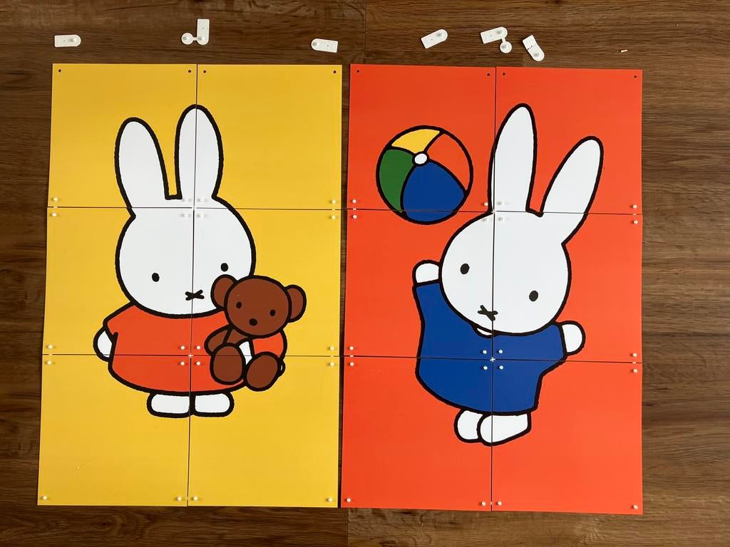 2 Ixxi Nijntje posters €30, Ophalen, Zo goed als nieuw, Wanddecoratie