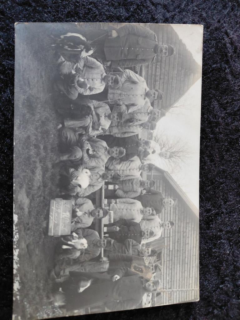 Fotokaart militair NIeuw Helvoet Nieuwenhoorn Hellevoetsluis, Verzamelen, Ophalen of Verzenden, Voor 1920, Gelopen, Zuid-Holland
