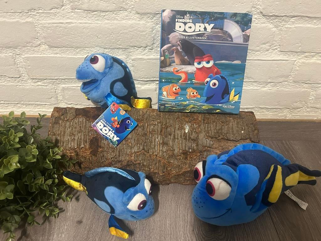 Diverse finding Dorry knuffels van Disney&lees&luisterboek, Ophalen of Verzenden, Zo goed als nieuw, Overige typen
