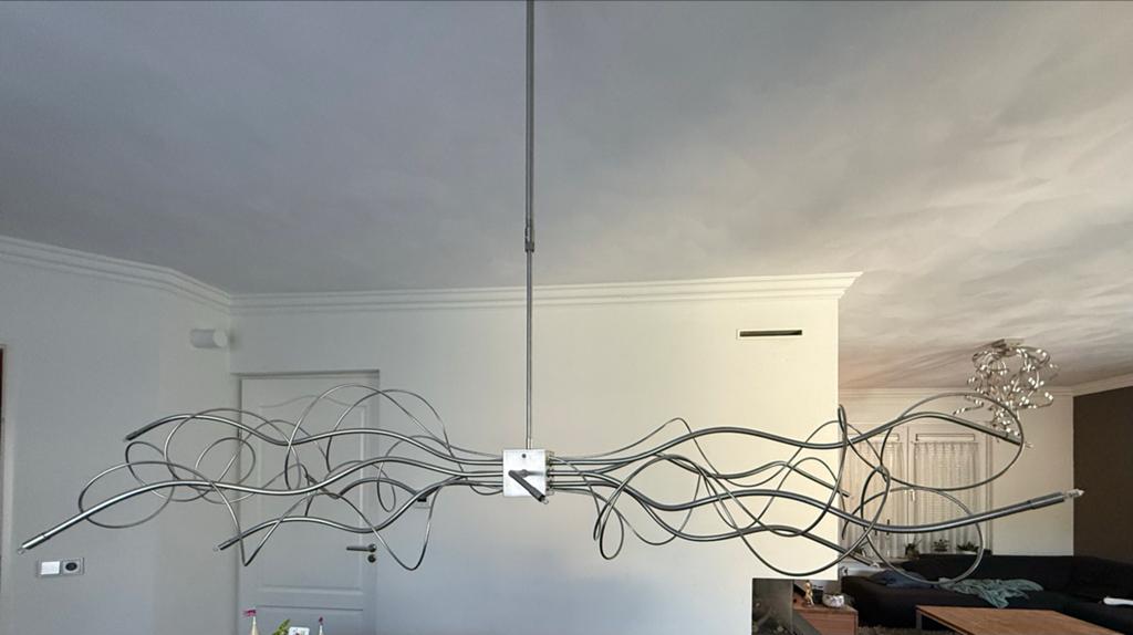 Dijkos / Ztahl design hanglamp / plafondlamp, Ophalen, Zo goed als nieuw, Modern, Metaal