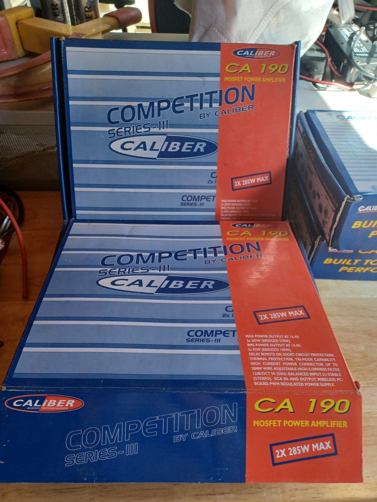 2x Caliber CA 190 MOSFET Power Amplifier - Nieuw in doos, Ophalen of Verzenden, Nieuw