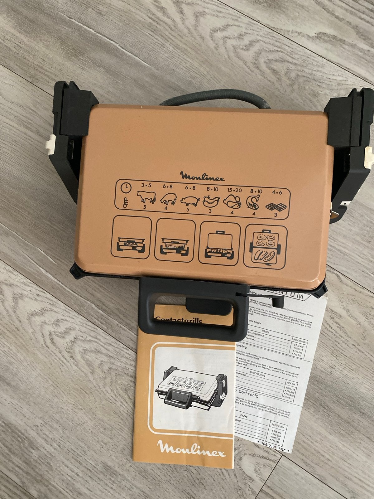Vintage Moulinex Contactgrill jaar 1984, Ophalen
