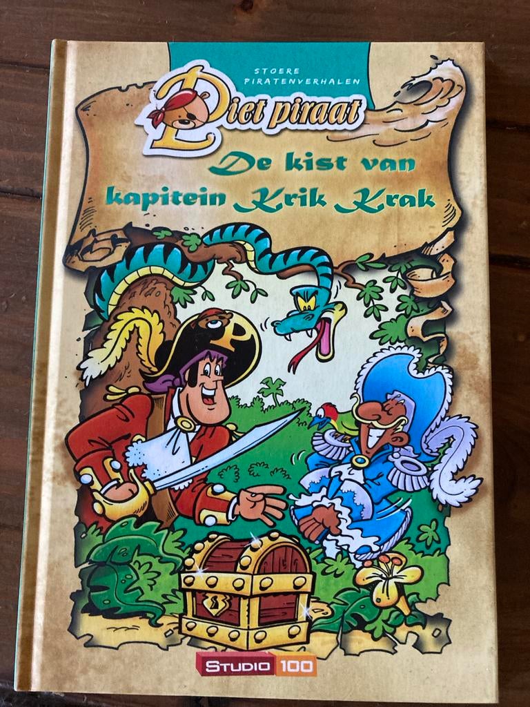 Piet Piraat de kist van japitein krik krak, Boeken, Ophalen of Verzenden, Zo goed als nieuw, Fictie algemeen, Voorleesboek