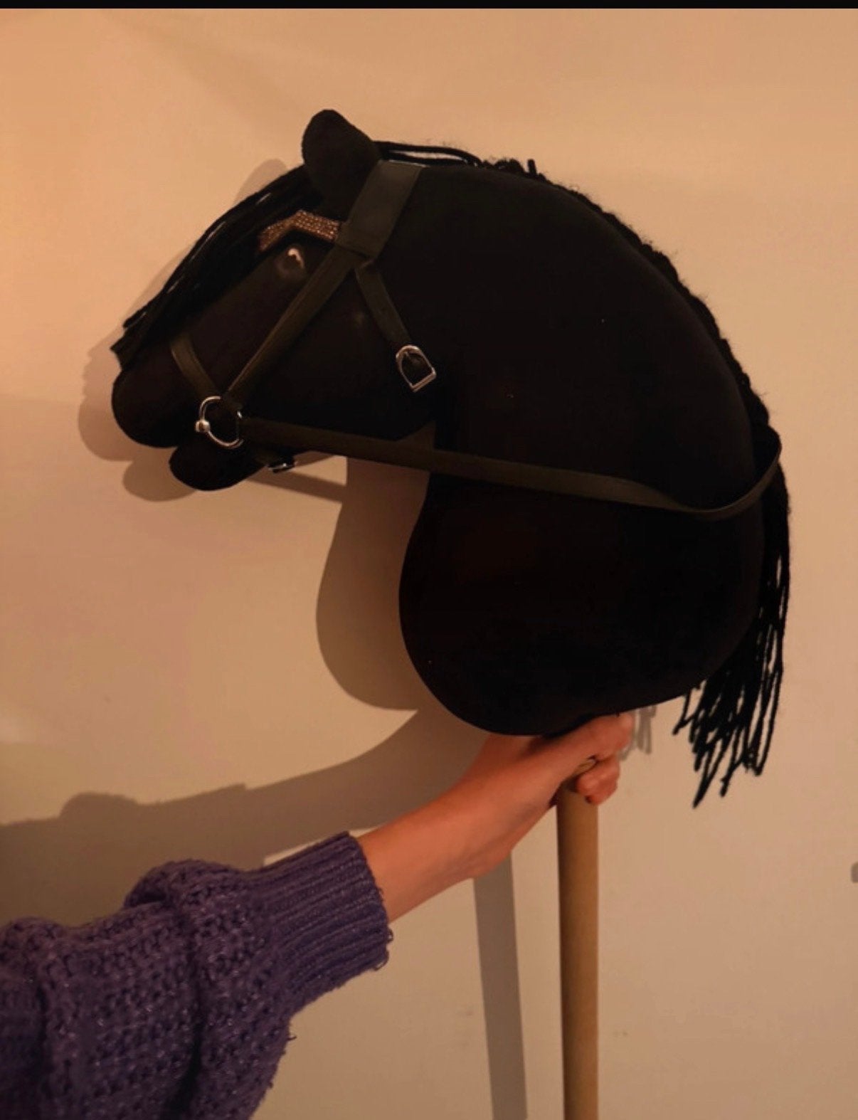 Hobbyhorse met hoofdstel  en halster en touw, Ophalen of Verzenden, Zo goed als nieuw, Jongen of Meisje