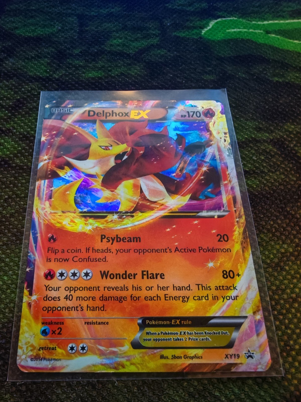 Delphox EX XY19, Ophalen of Verzenden, Zo goed als nieuw, Losse kaart