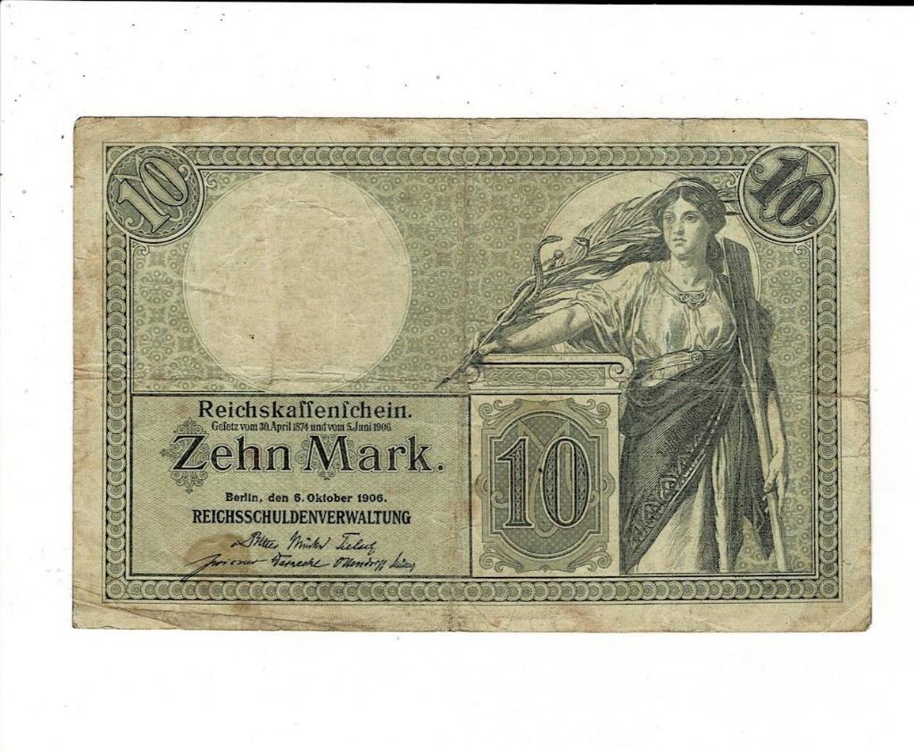 Duitsland, 10 mark 1906, Postzegels en Munten, Bankbiljetten | Europa | Niet-Eurobiljetten, Verzenden, Duitsland