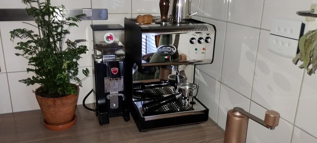 Quickmill Koffiemachine 2820 met eureka koffiemolen, Witgoed en Apparatuur, Koffiezetapparaten, Ophalen of Verzenden, Gebruikt