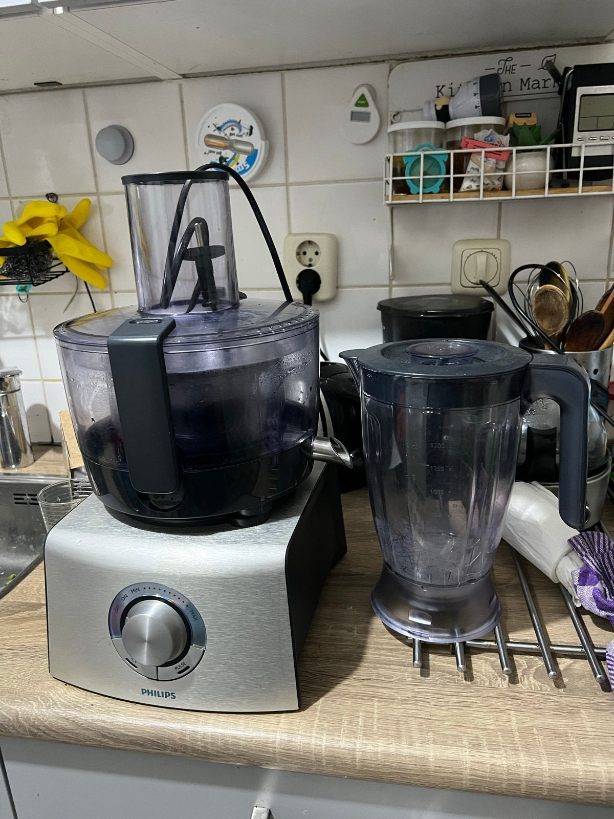 Philips HR7775 Keukenmachine met Blender - 1000W, Gebruikt, 3 snelheden of meer, Ophalen of Verzenden, 2 tot 3 liter