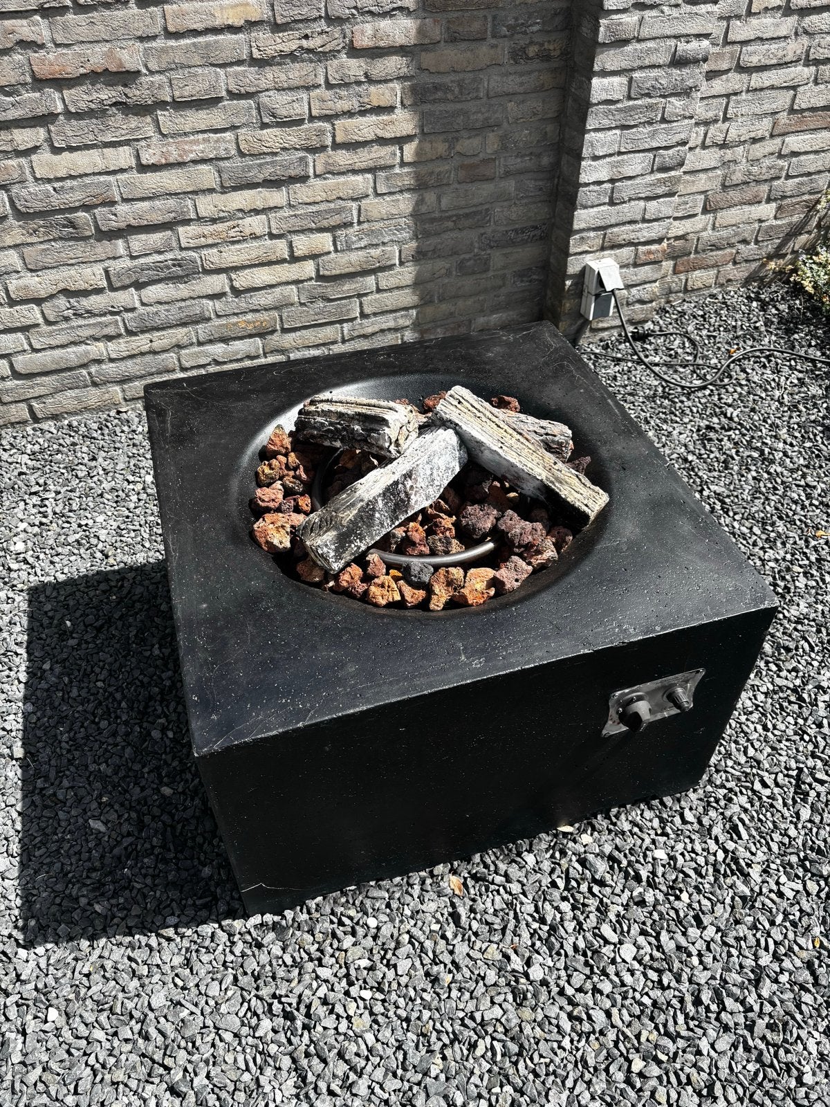 Happy Cocooning vuurtafel met Benegas Light fles, Tuin en Terras, Ophalen, Gebruikt