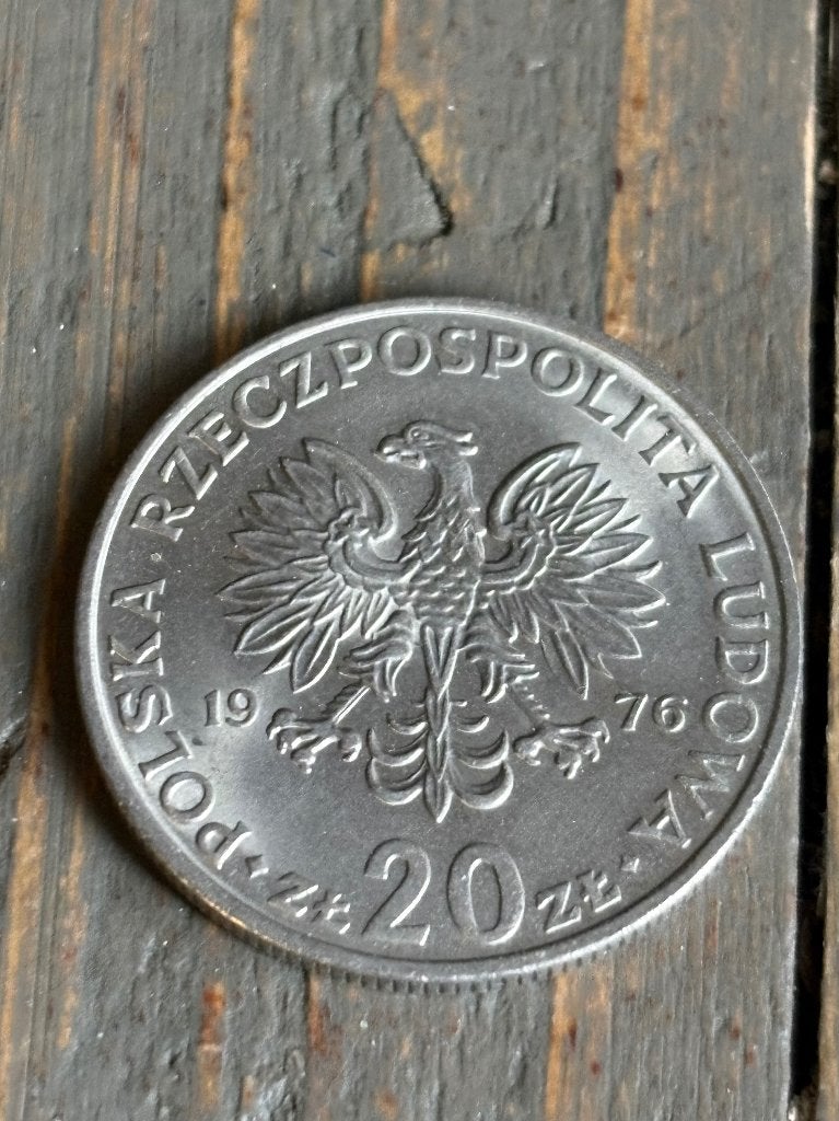 20 Zloty 1975 Polen, Ophalen of Verzenden, Polen, Losse munt