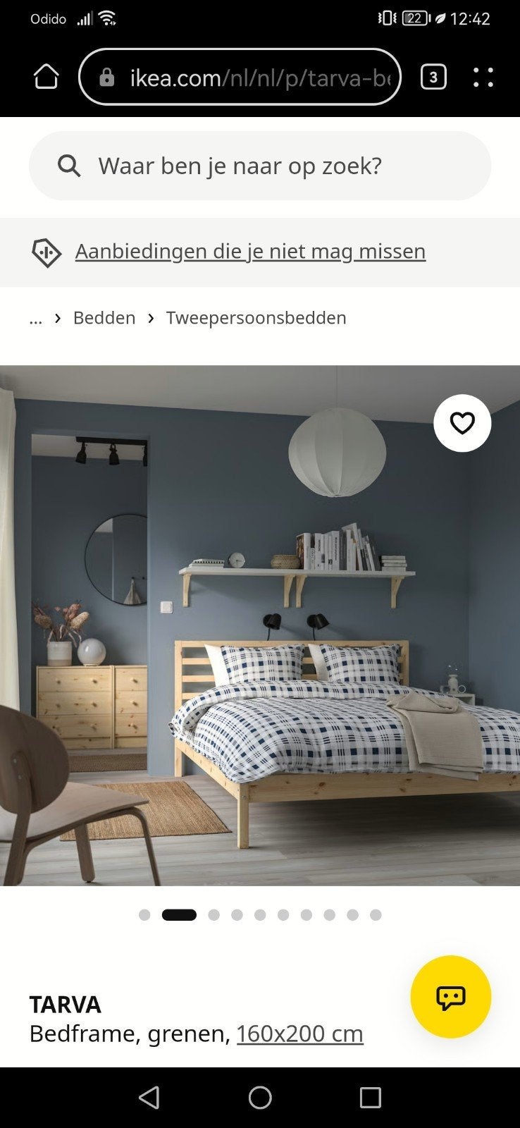 Foto 4 van IKEA TARVA tweepersoonsbed 160x200 + matras Beter Bed