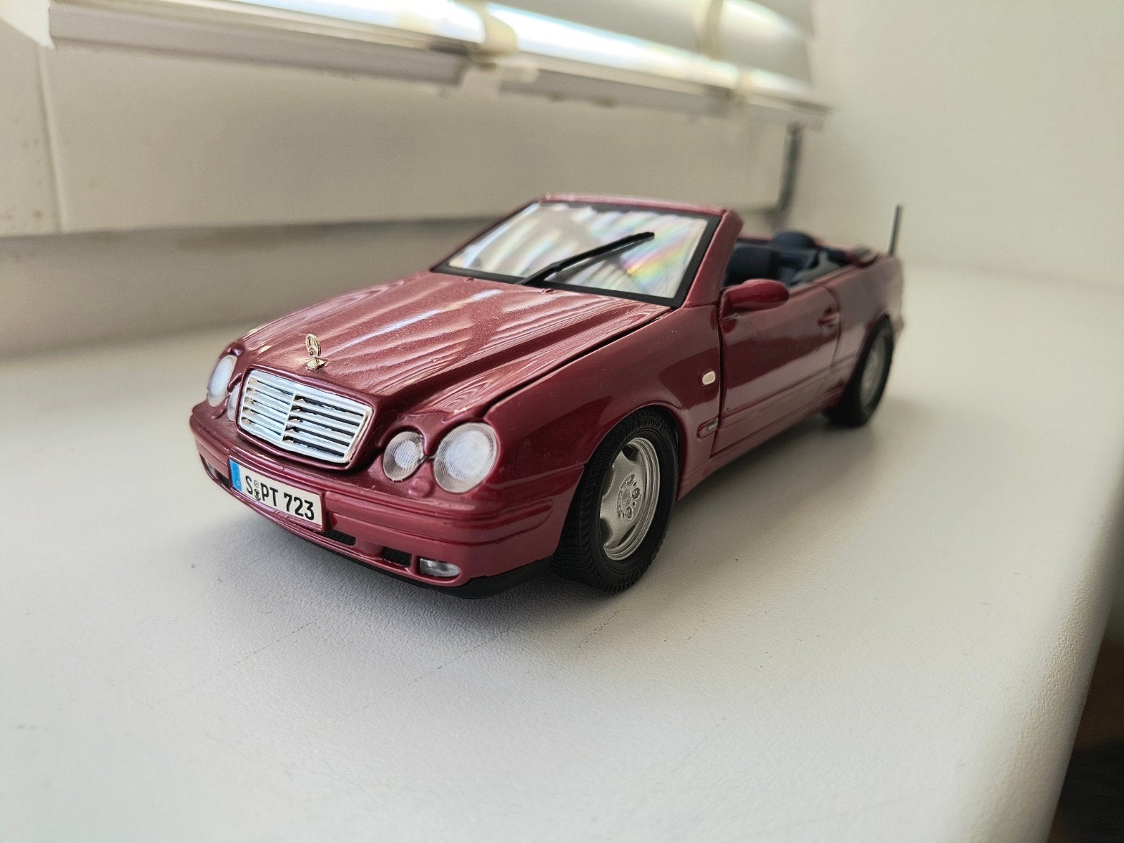 Mercedes-Benz CLK 320 Cabriolet 1:18 - Anson, Ophalen, Zo goed als nieuw, Overige typen, Anson