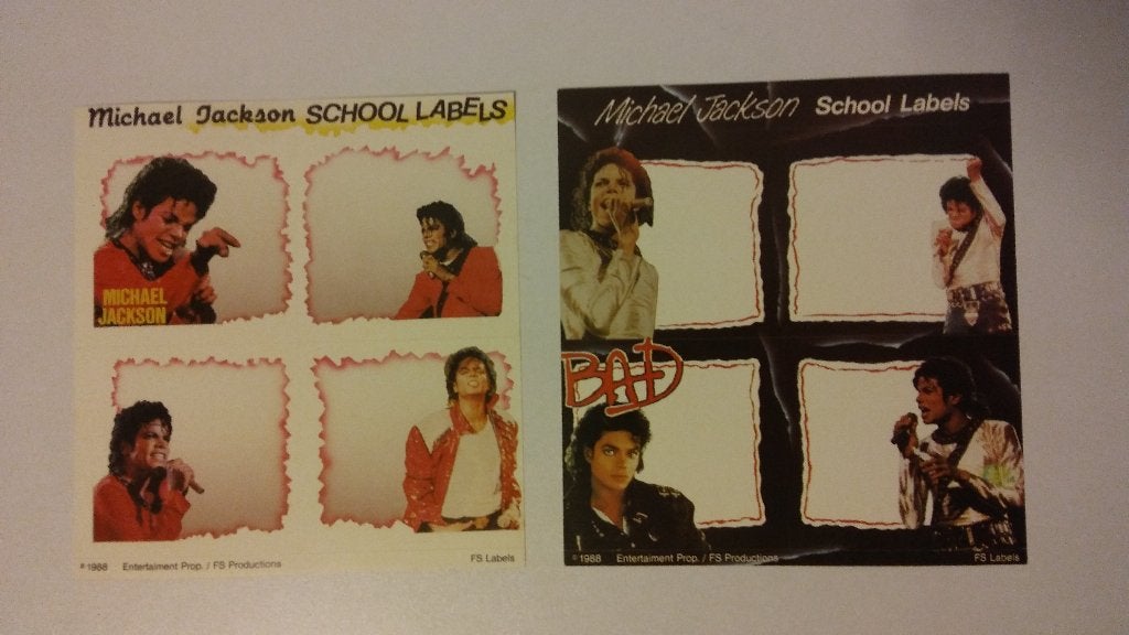 Michael Jackson thriller bad artiest stickervel stickers, Verzamelen, Ophalen of Verzenden, Zo goed als nieuw, Overige typen