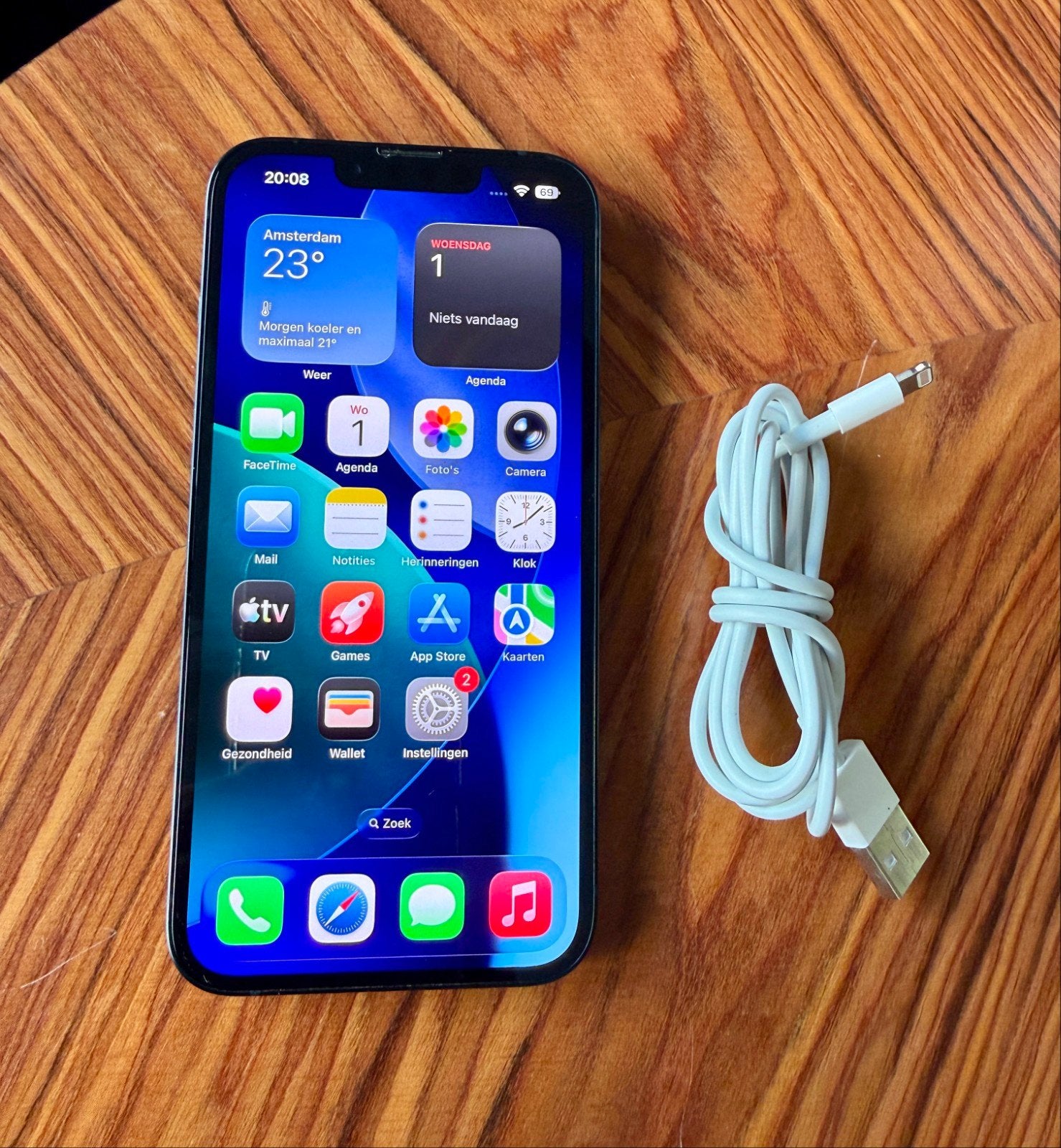 iPhone 14 256 GB zwart, Telecommunicatie, 256 GB, 83 %, Zwart, Ophalen of Verzenden