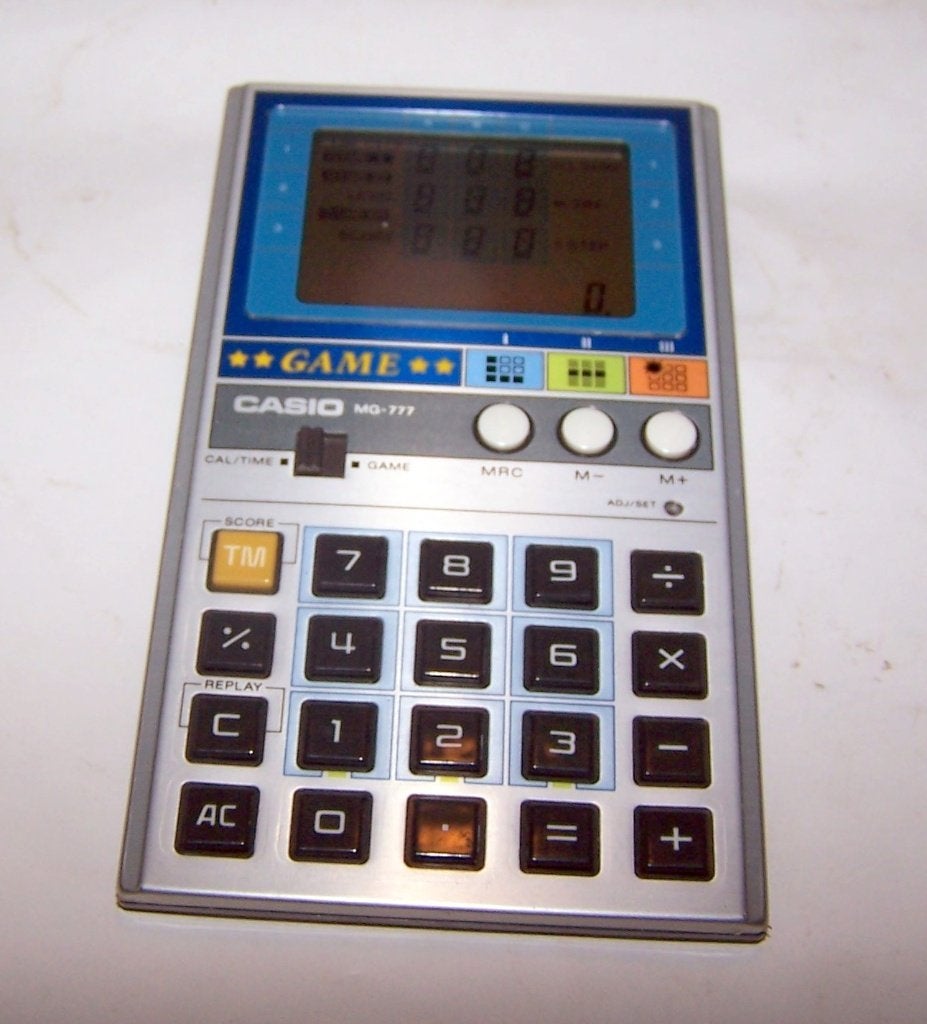 Vintage zeldzame Casio MG-777 spelrekenmachine. Nieuwstaat., Ophalen of Verzenden, Computers en Rekenmachines