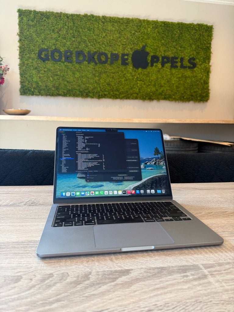 MacBook Air 13 inch m2 8GB 512GB Space Grey, Ophalen, Support@apple.com, MacBook Air, Apple