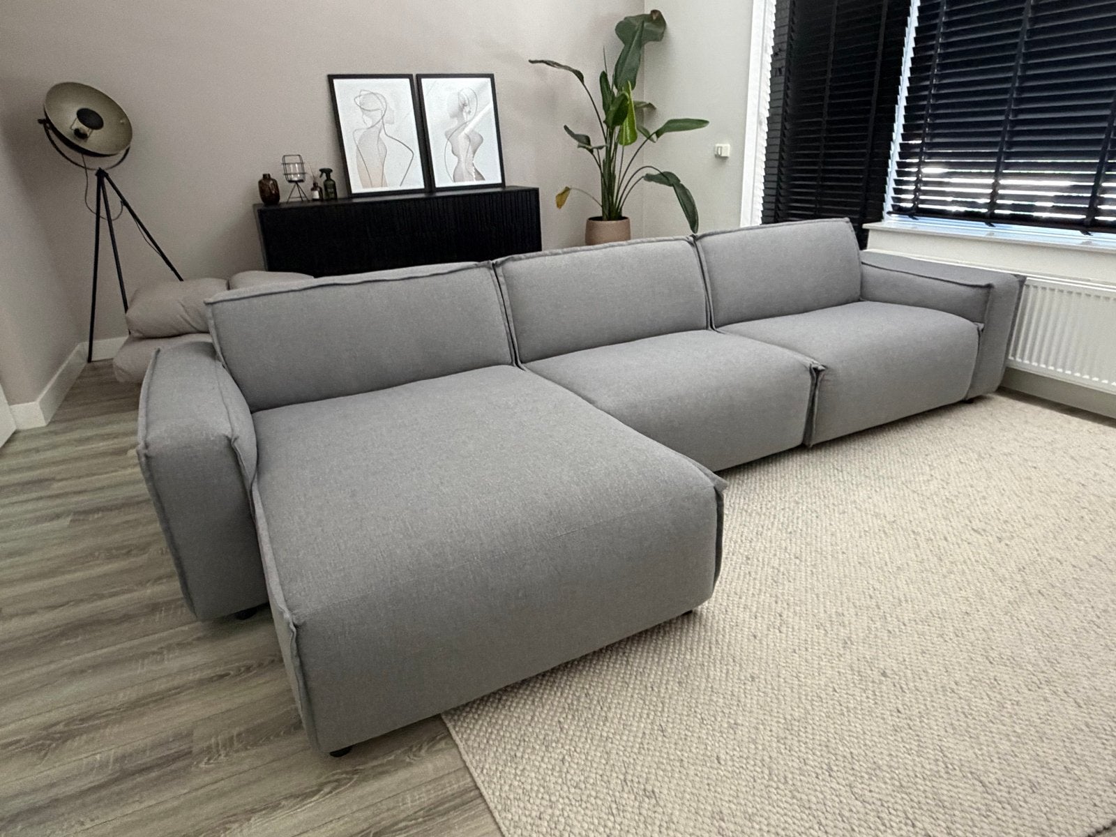 Moderne UMIX Hoekbank met Chaise Longue (links), Ophalen, Hoekbank, 300 cm of meer, Zo goed als nieuw