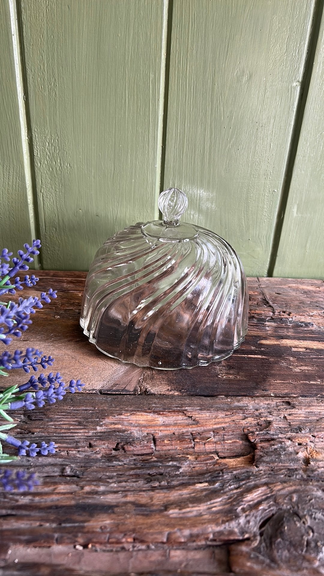 Oud glazen stolpje, Antiek en Kunst, Ophalen of Verzenden