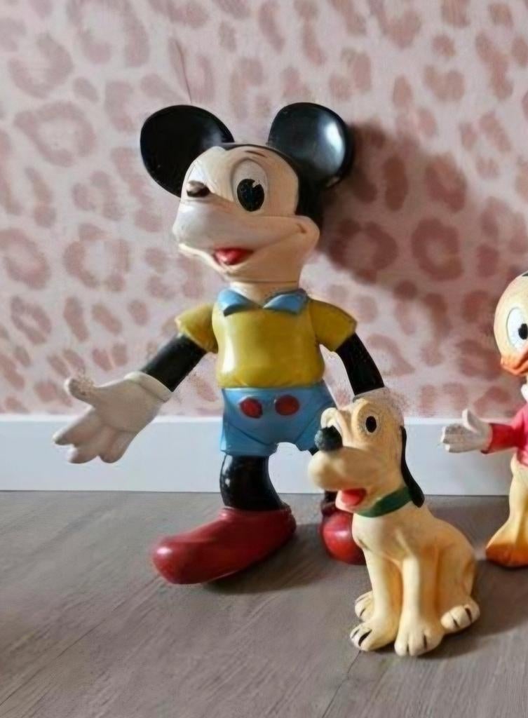 Mickey Mouse en Pluto vintage retro Disneyland Disney, Ophalen of Verzenden