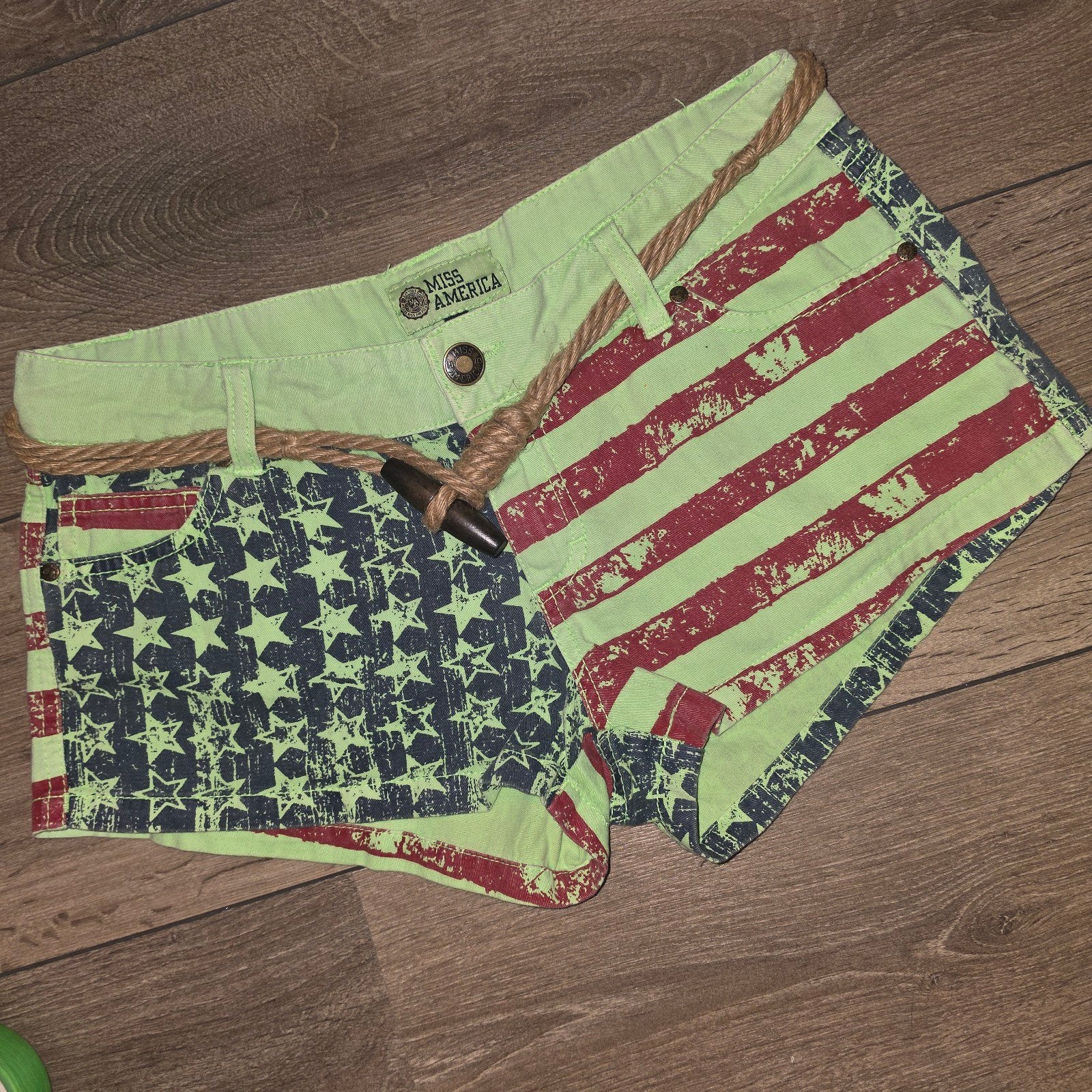 Miss America Shorts met Amerikaanse Vlag Print, Kleding | Dames, Miss America, Ophalen of Verzenden, Zo goed als nieuw