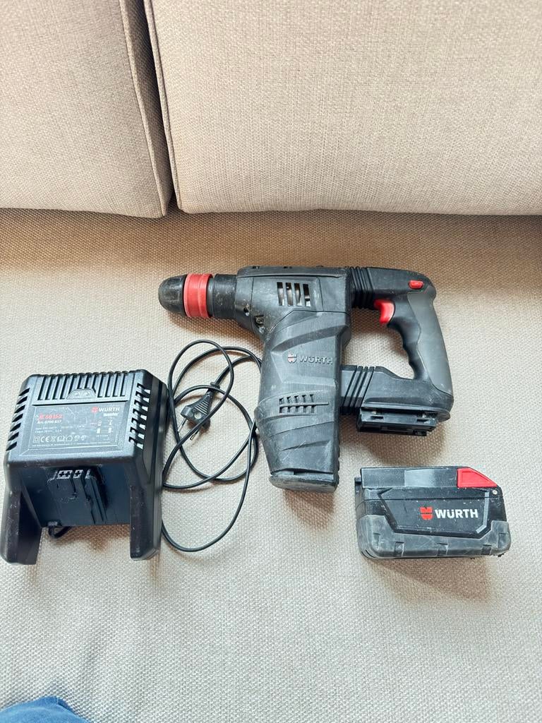 Würth 28V Accu Boorhamer - Krachtige en Betrouwbare Machine, Boor- en/of Breekhamer, Ophalen of Verzenden, Klopboormechanisme