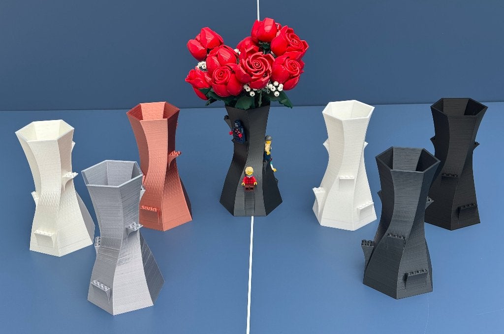 Vaas in verschillende kleuren voor de Botanical Collection, Kunststof, Overige kleuren, 3D-geprint, Nieuw