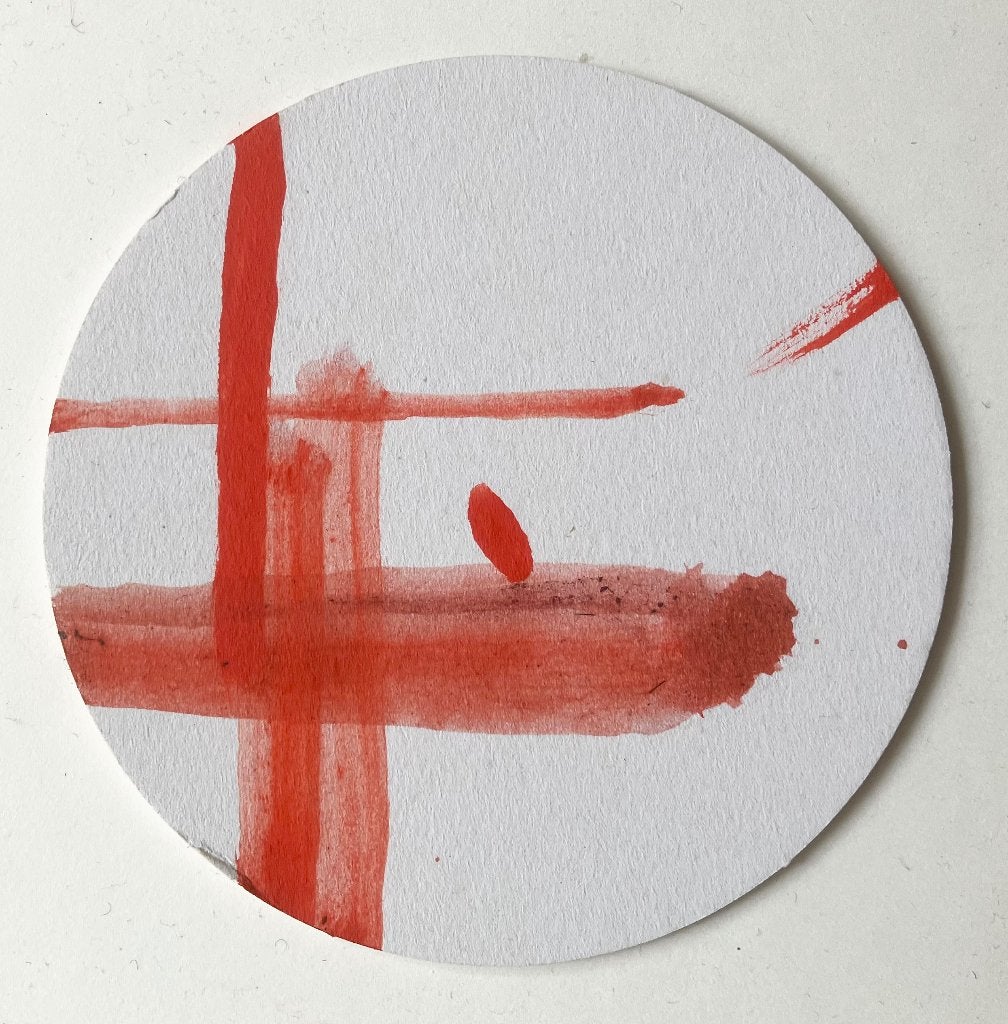 Paul Louis van den Bergh - Acryl op bierviltje - Gesigneerd, Antiek en Kunst, Ophalen of Verzenden, Papier/karton, Gesigneerd