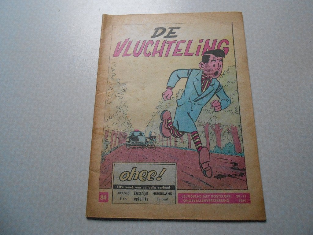 Ohee 84 De vluchteling 1964., Boeken, Stripboeken, Gelezen, Peyo, Eén stripboek, Ophalen of Verzenden