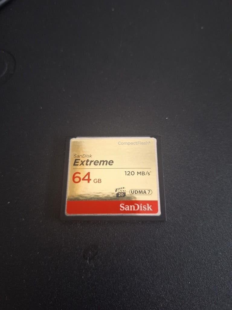 Sandisk Extreme 64GB CompactFlash geheugenkaart., Zo goed als nieuw, Fotocamera, 64 GB, San disk