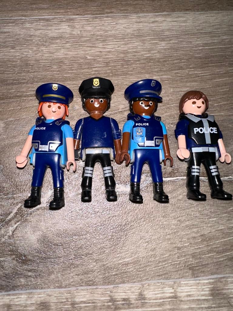 Playmobil Politie Poppetjes - Set van 4, Kinderen en Baby's, Ophalen of Verzenden, Gebruikt, Jongen of Meisje