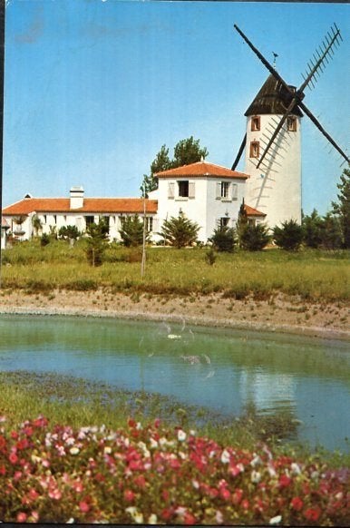 (FK20) Ansichtkaart Frankrijk 1985 molen in De Vendée, Ophalen of Verzenden, 1980 tot heden, Gelopen, Frankrijk