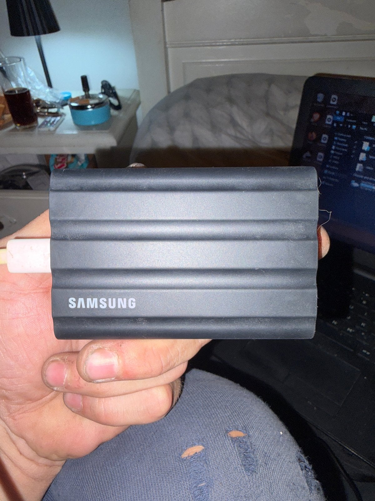 Samsung T7 Shield Externe SSD 1TB - Robuust en Snel, Ophalen, Server, SSD, Zo goed als nieuw