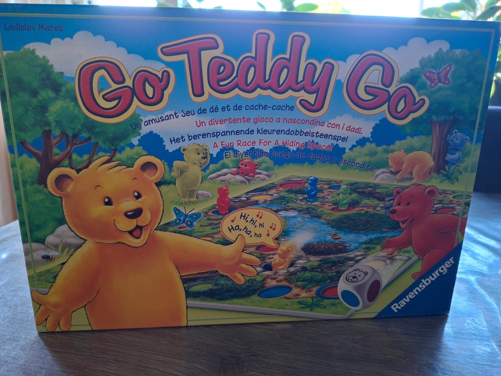 Go Teddy Go! Ravensburger kleuren-dobbelspel, Drie of vier spelers, Ophalen, Zo goed als nieuw, Ravensburger