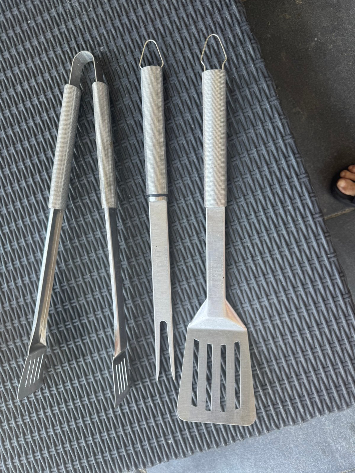 Weber Premium barbeque set 3 delig RVS, Ophalen of Verzenden, Gebruikt