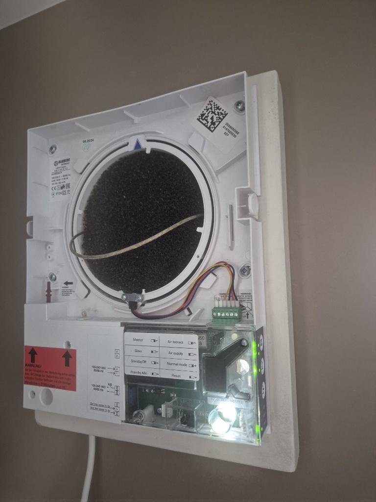 Wtw ventilatie afzuiging Blauberg VENTO, Ophalen of Verzenden, Gebruikt, Ventilator en Afzuiger