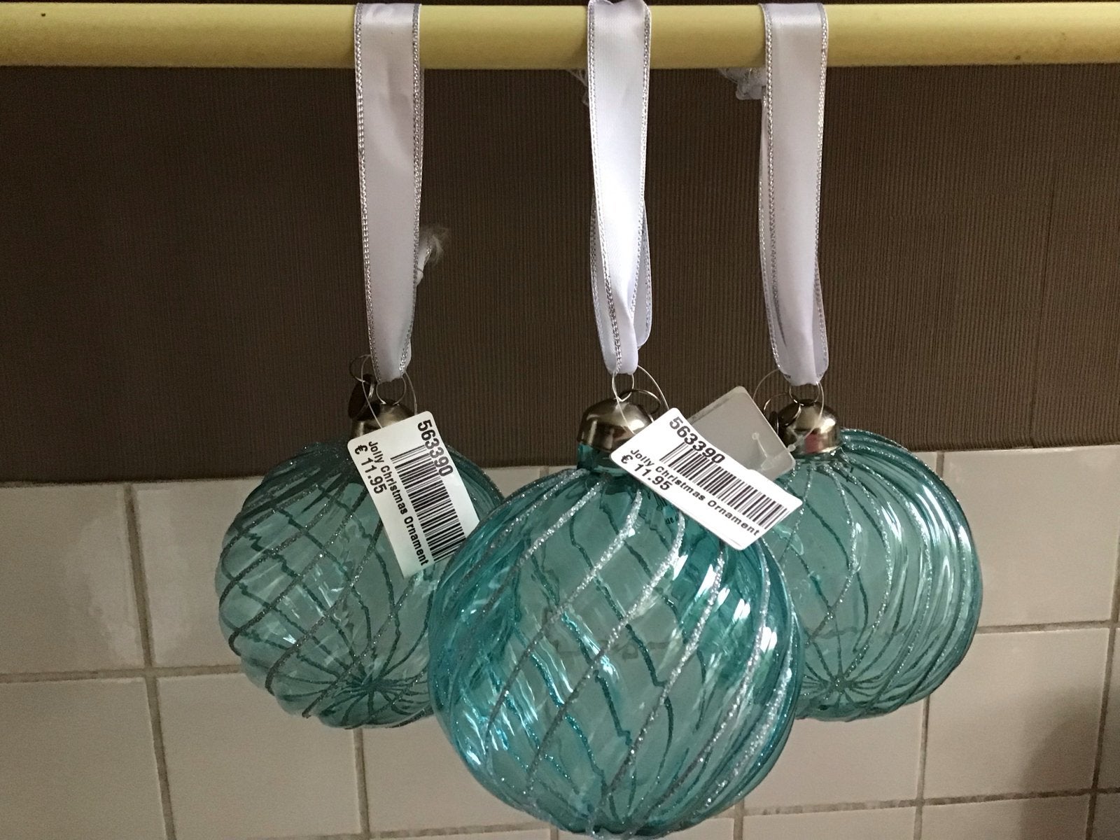 Riviera Maison glazen  Kerstboom drie hangers blauw, Ophalen of Verzenden