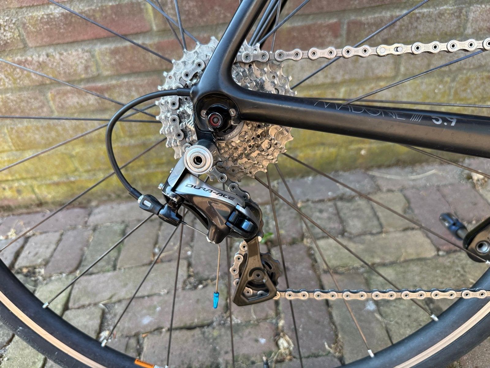 Trek Madone 5.9 racefiets - Carbon, Dura-Ace afgemonteerd, Fietsen en Brommers, 28 inch, Gebruikt, Carbon, Meer dan 20 versnellingen