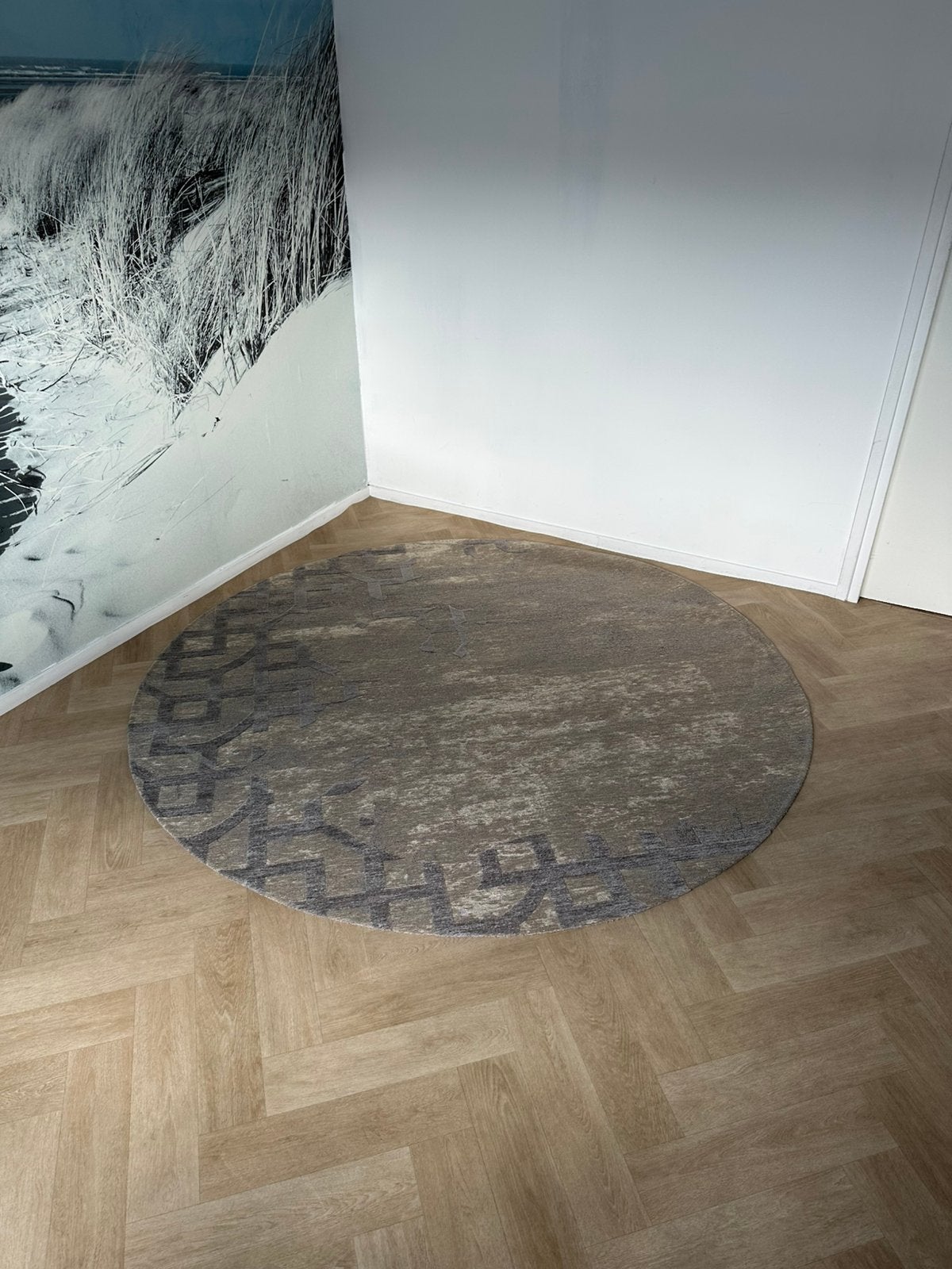 Beside Rugs natural 200cm rond, Rond, Ophalen of Verzenden, 200 cm of meer, Nieuw