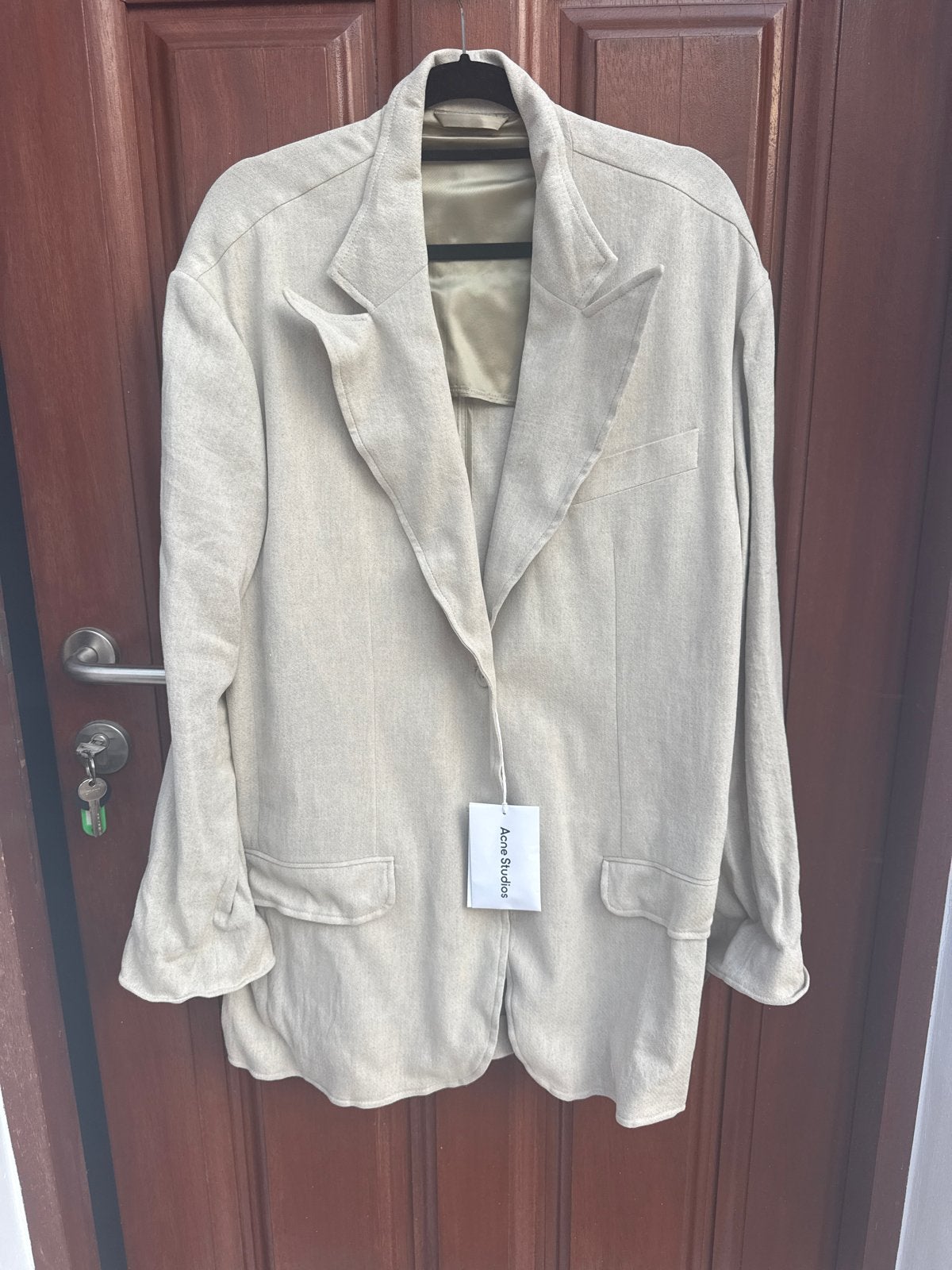 Acne Studios blazer maat 38 Nieuw met kaartje, Maat 38/40 (M), Beige, Nieuw, Ophalen of Verzenden