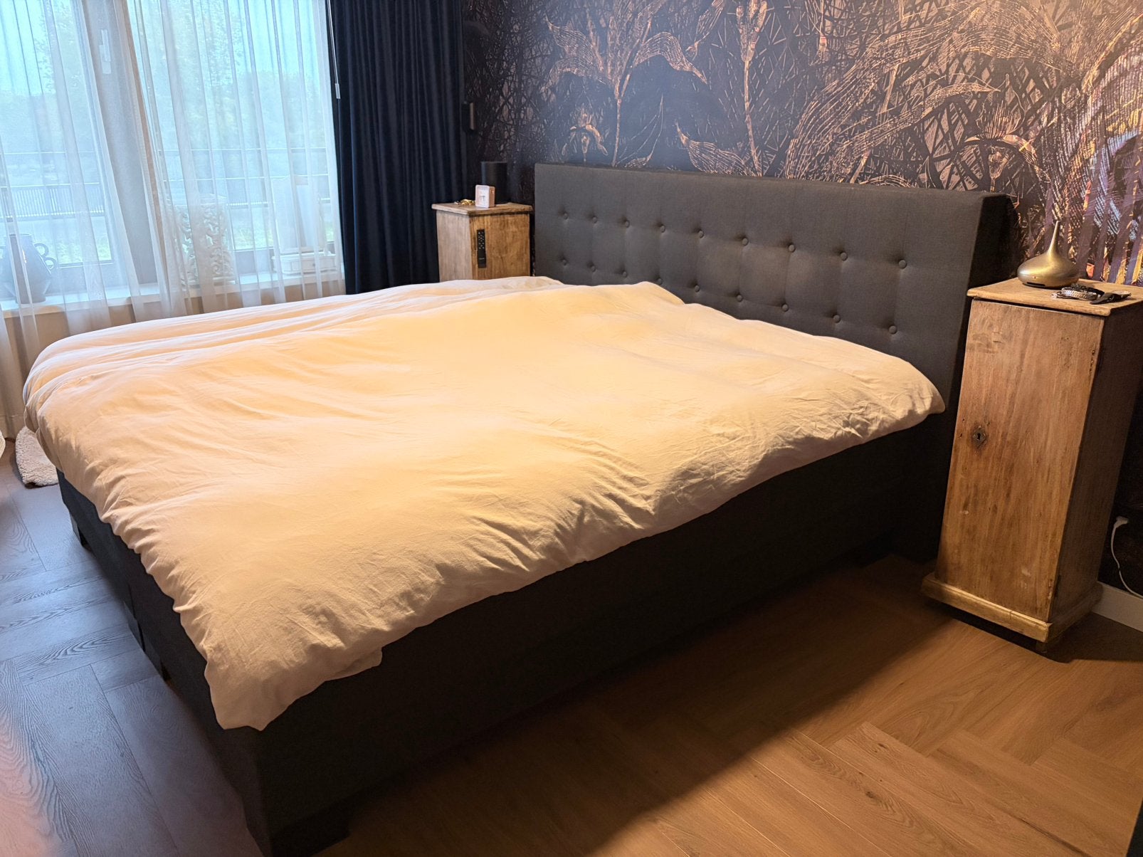 Swiss Sense Boxspring 200 x 180, Ophalen, Gebruikt, Tweepersoons, 180 cm