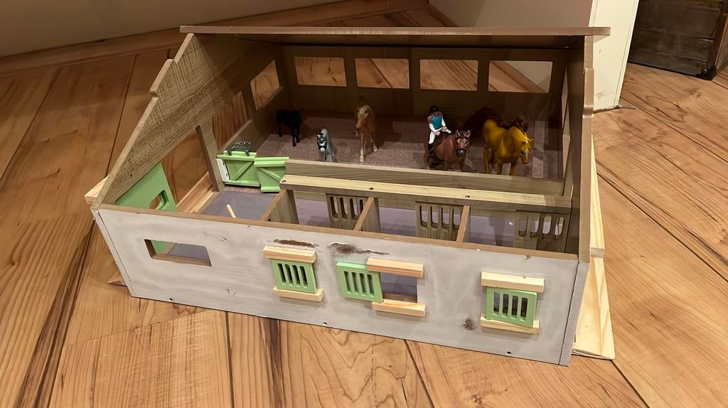Kids globe paarden stal, Ophalen, Gebruikt