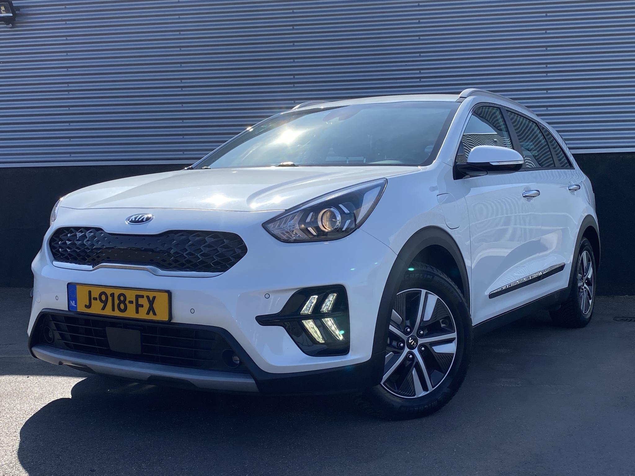 Kia Niro 1.6 GDi PHEV DynamicLine Trekhaak, Navigatie, Nieuw, Auto's, Kia, Gebruikt, Leder en Stof, Wit, Bedrijf