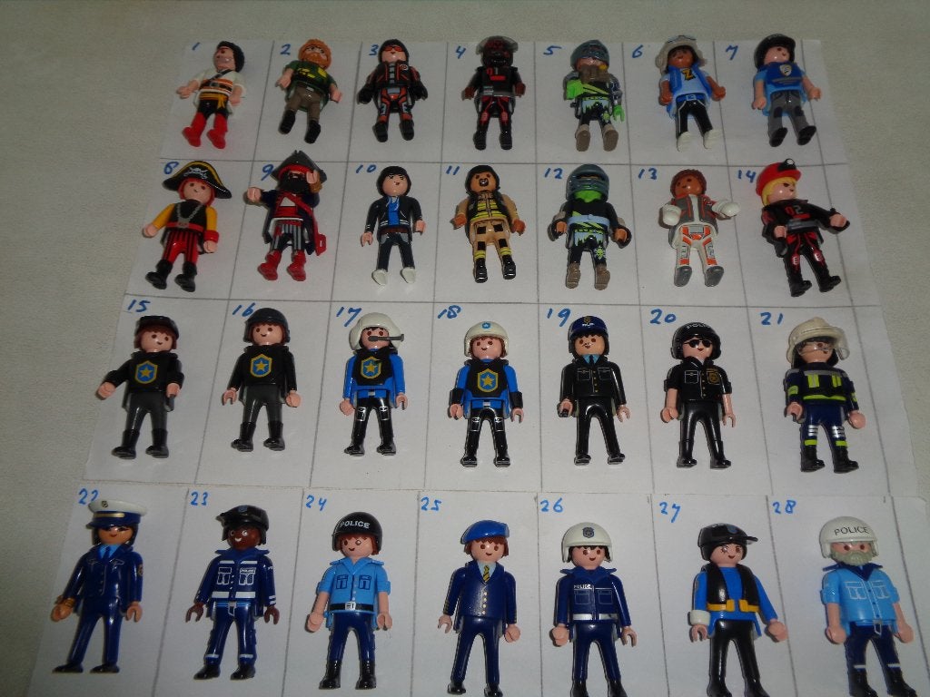 Playmobil poppetjes. Polity,Brandweer,Soldaten.Pyraten., Ophalen of Verzenden, Zo goed als nieuw, Losse onderdelen