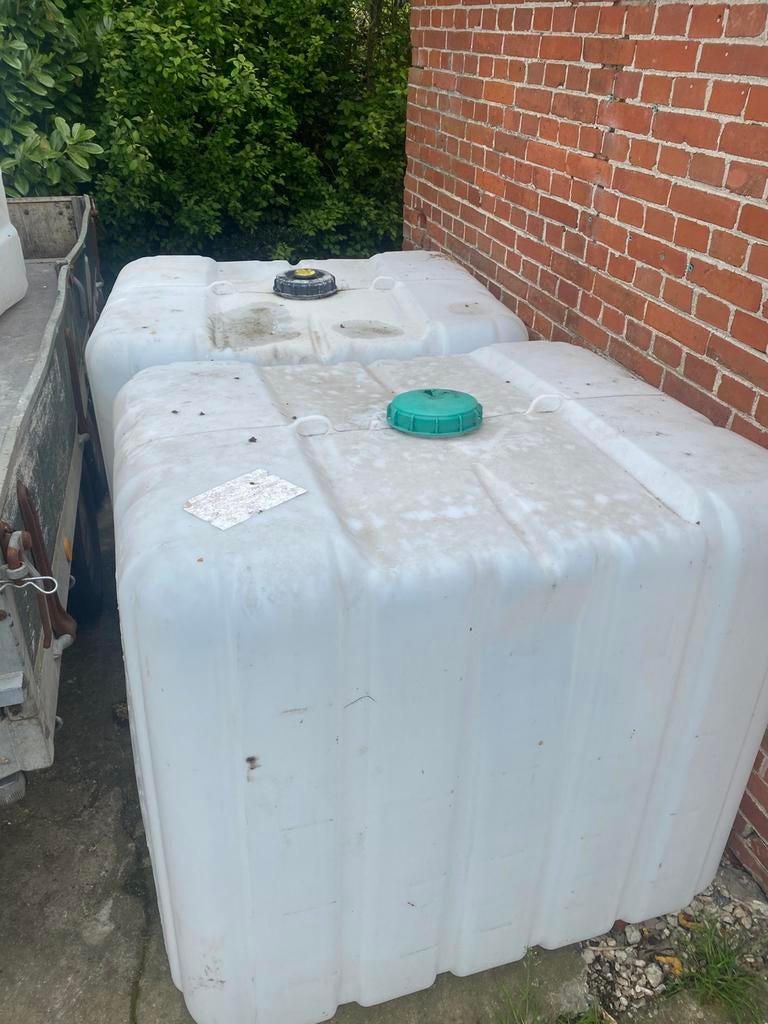 3x IBC 1000 liter vaten zonder kooi, 150 liter of meer, Ophalen, Zo goed als nieuw