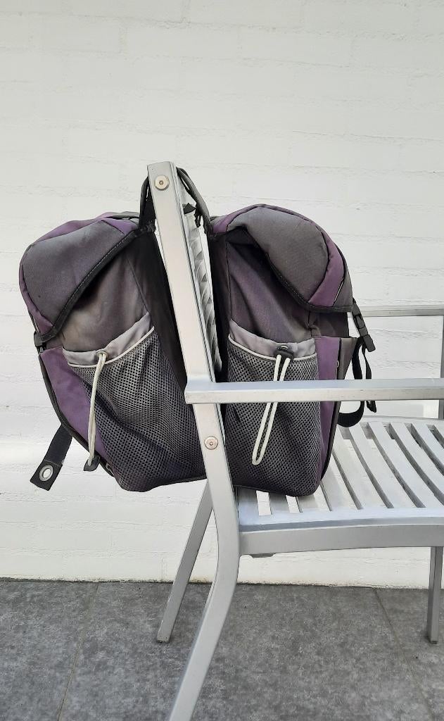 Dubbele fietstas new looxs, Fietsen en Brommers, Fietsaccessoires | Fietstassen, Ophalen, Gebruikt, NEW LOOKS