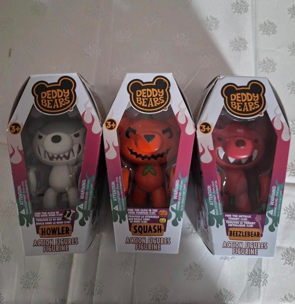 Deddy Bears Actiefiguren Set - Howler, Squash, Beezleb, Ophalen of Verzenden, Nieuw