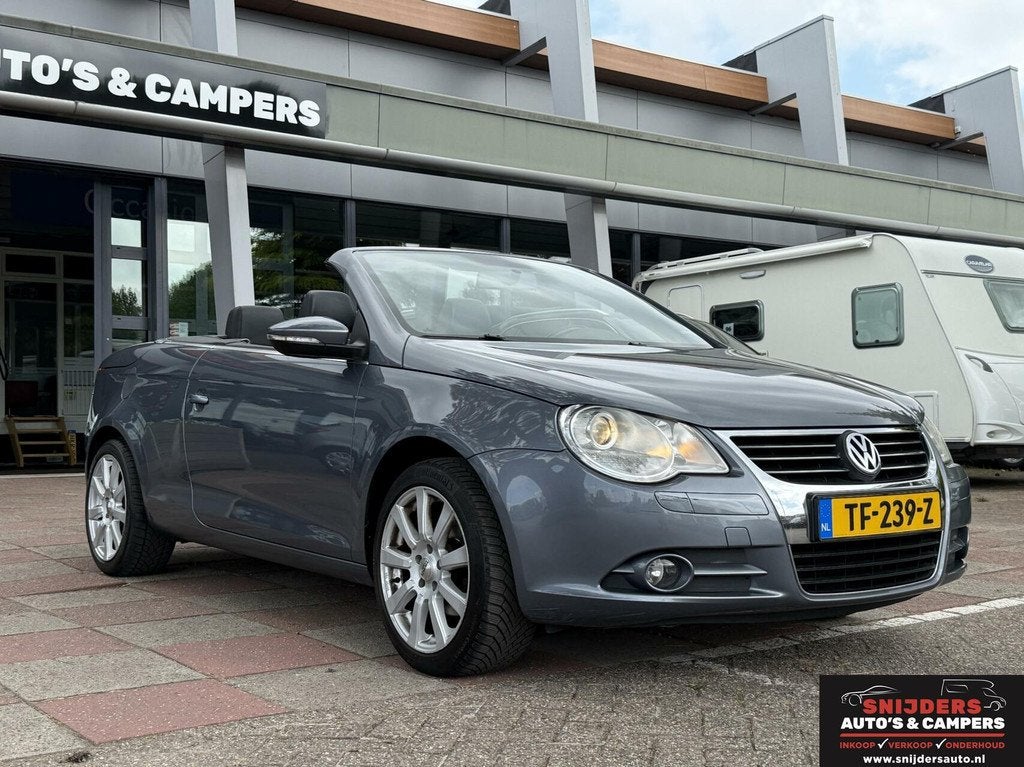 Volkswagen Eos 1.4 TSI Highline Leer navi, Auto's, Volkswagen, Voorwielaandrijving, Gebruikt, Zwart, 4 cilinders