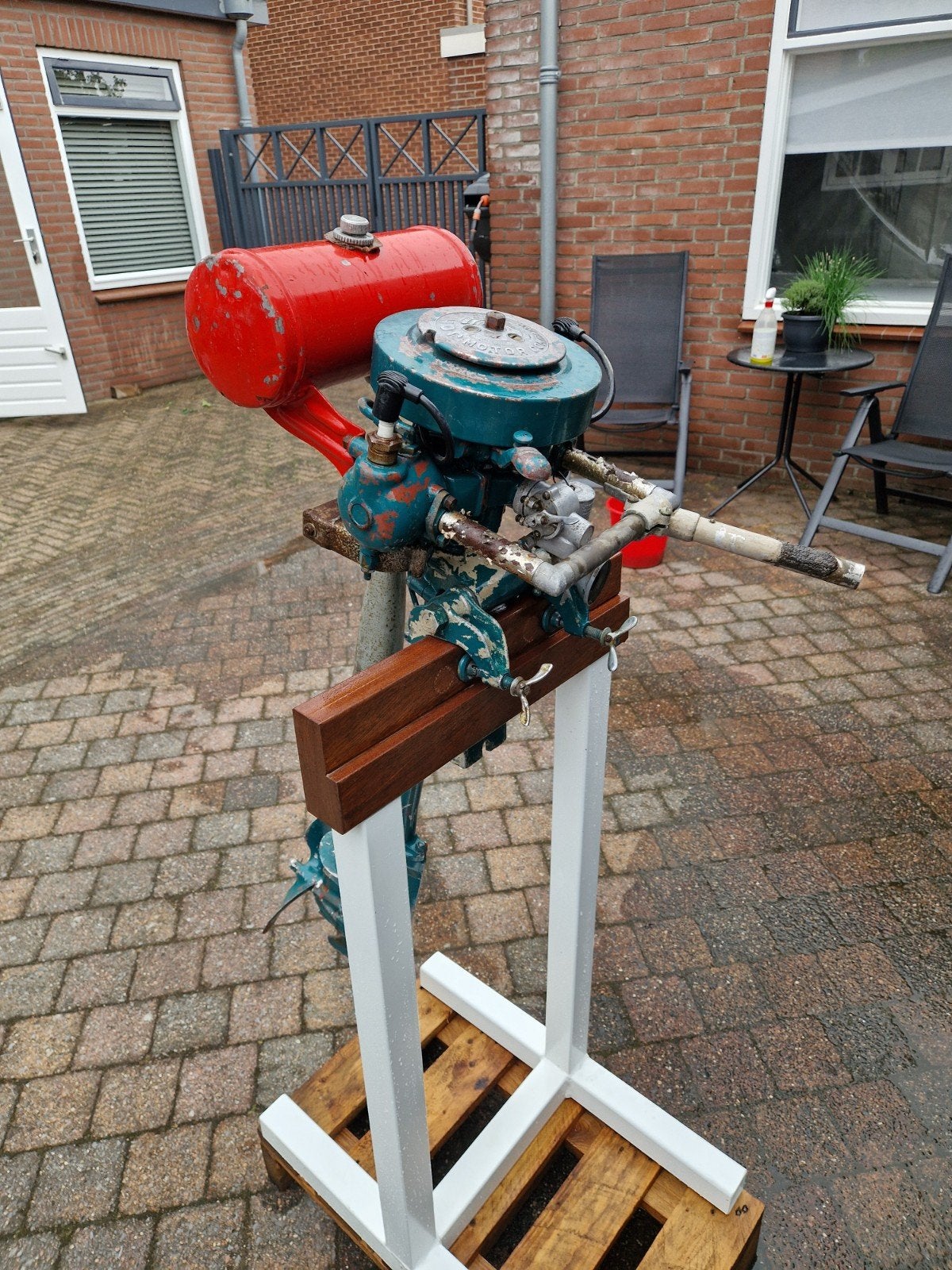 Zeldzame Johnson Sea Horse OAL-55 buitenboordmotor uit 1931, Ophalen, Gebruikt