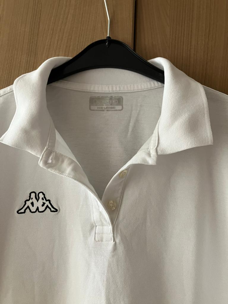 Witte Kappa Polo - Maat XXXL (valt kleiner), Kleding | Heren, Polo's, Verzenden, Nieuw, Overige maten, Wit