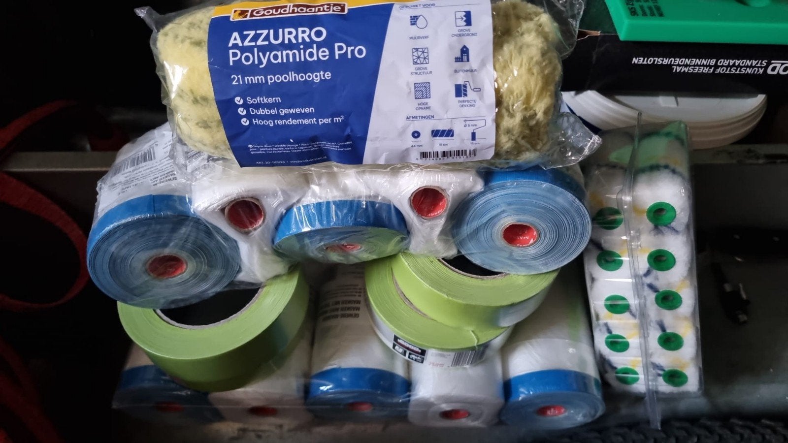 Verfbenodigdheden: Rollers, Kwasten en Afplaktape, Ophalen of Verzenden